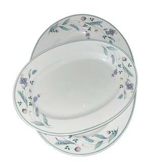 Pfaltzgraff April Stoneware Oval Serving Platters Set of 2